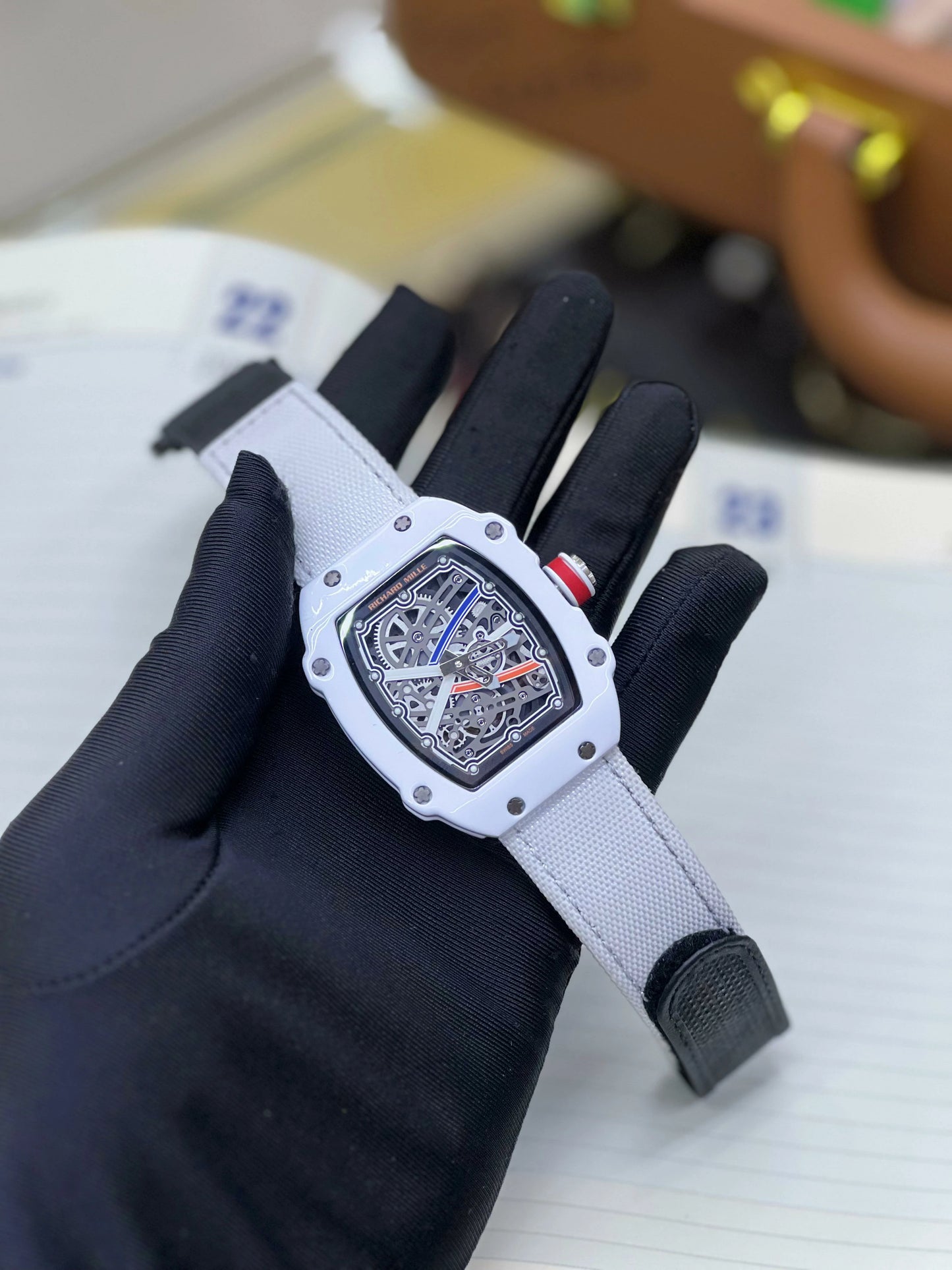 Modern Skeleton quartz  Watch for Men