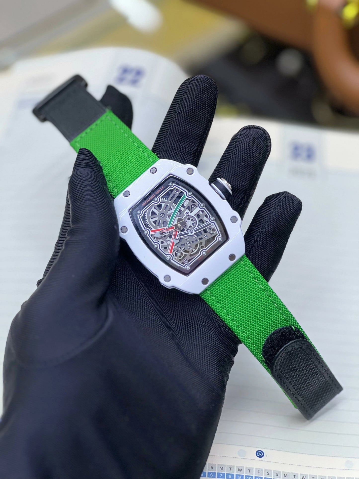 Modern Skeleton quartz  Watch for Men