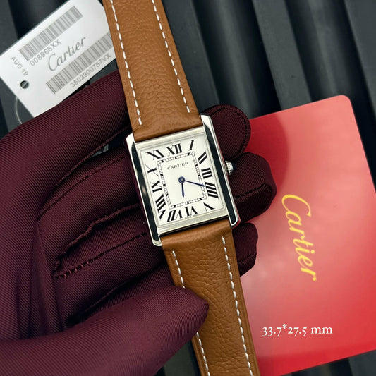 Classic Men’s Leather Strap Watch